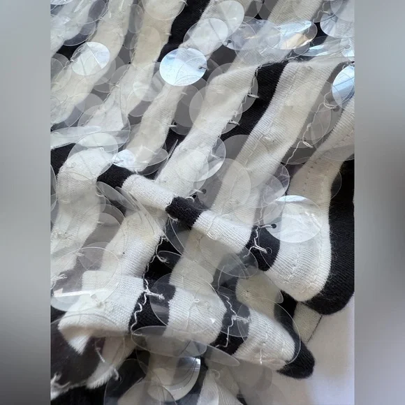 NWT XL JCrew Broken-in jersey striped T-shirt with sequins J.crew - Picture 5 of 10